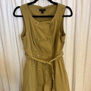 J Crew trench coat sleeveless dress